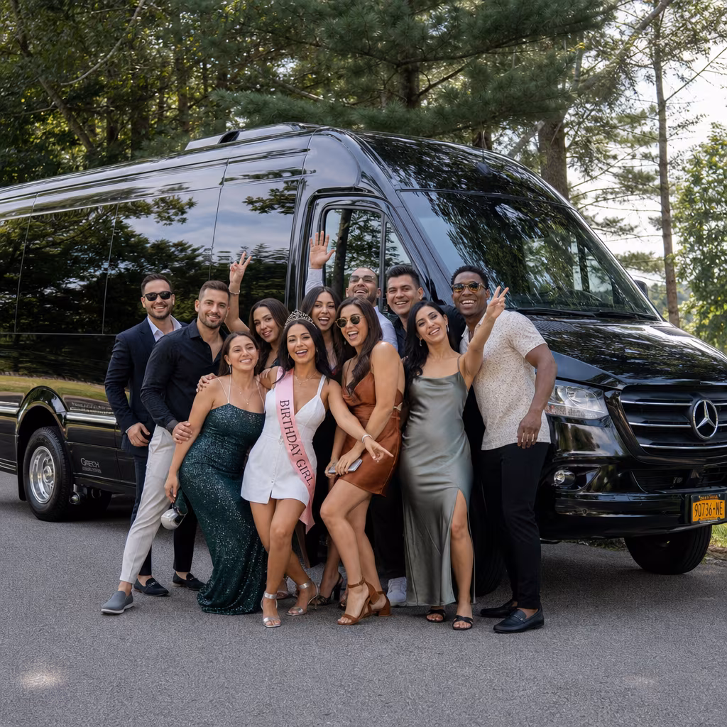 Birthday party bus