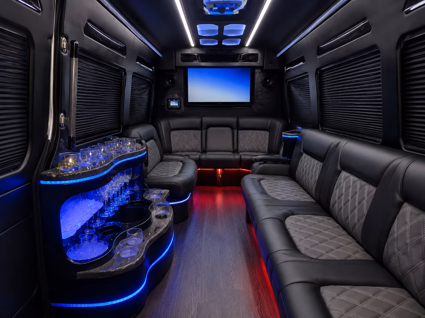 Fort Myers Airport Shuttle & Transportation party bus exterior