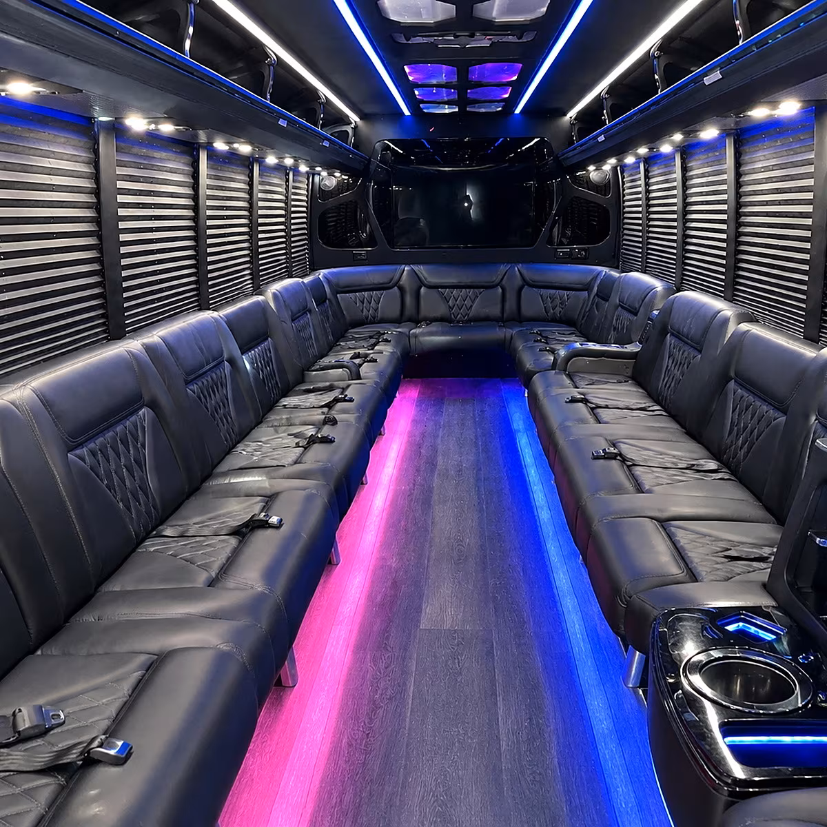 Fort Myers Concert & Music Festival Transportation party bus interior