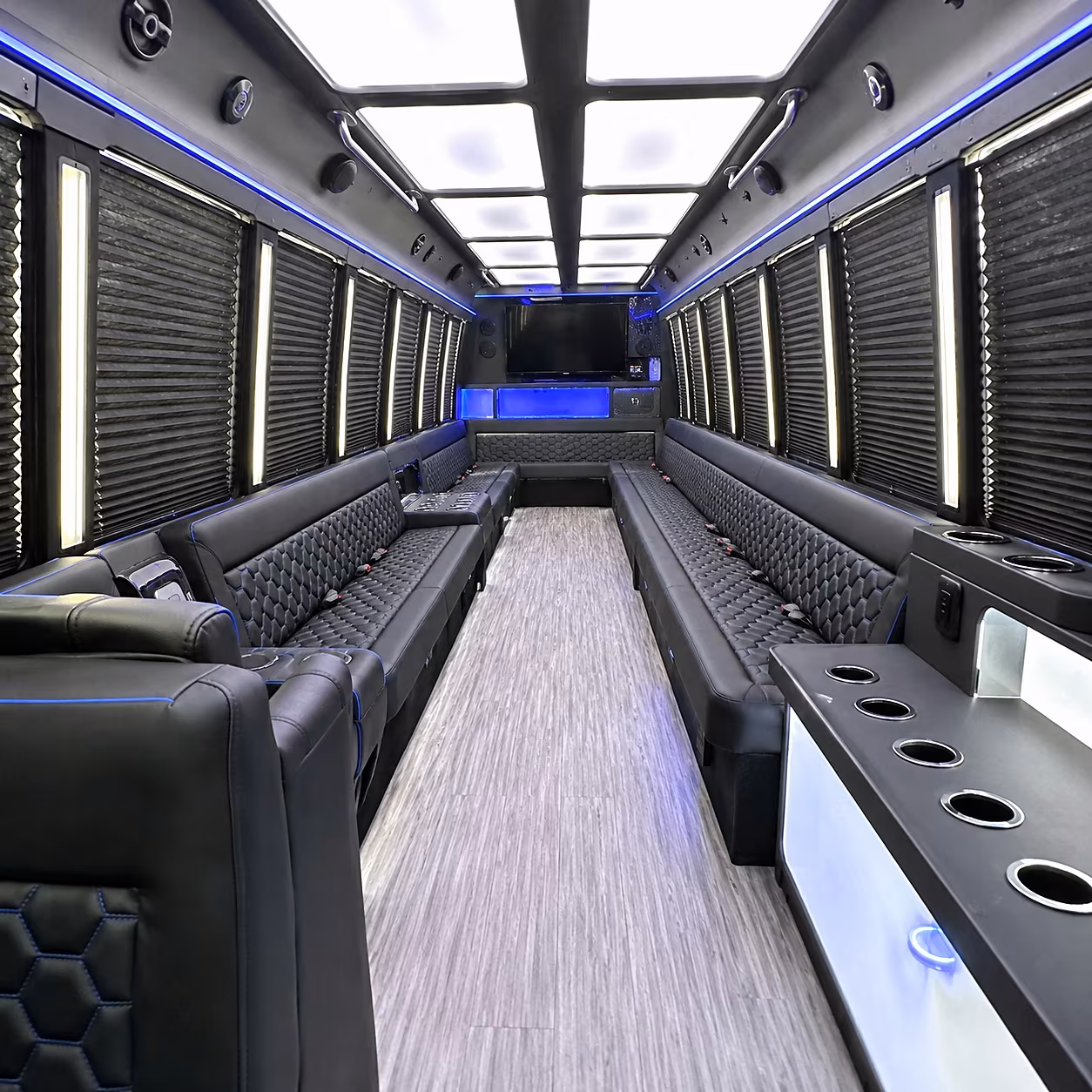 Fort Myers Concert & Music Festival Transportation party bus interior