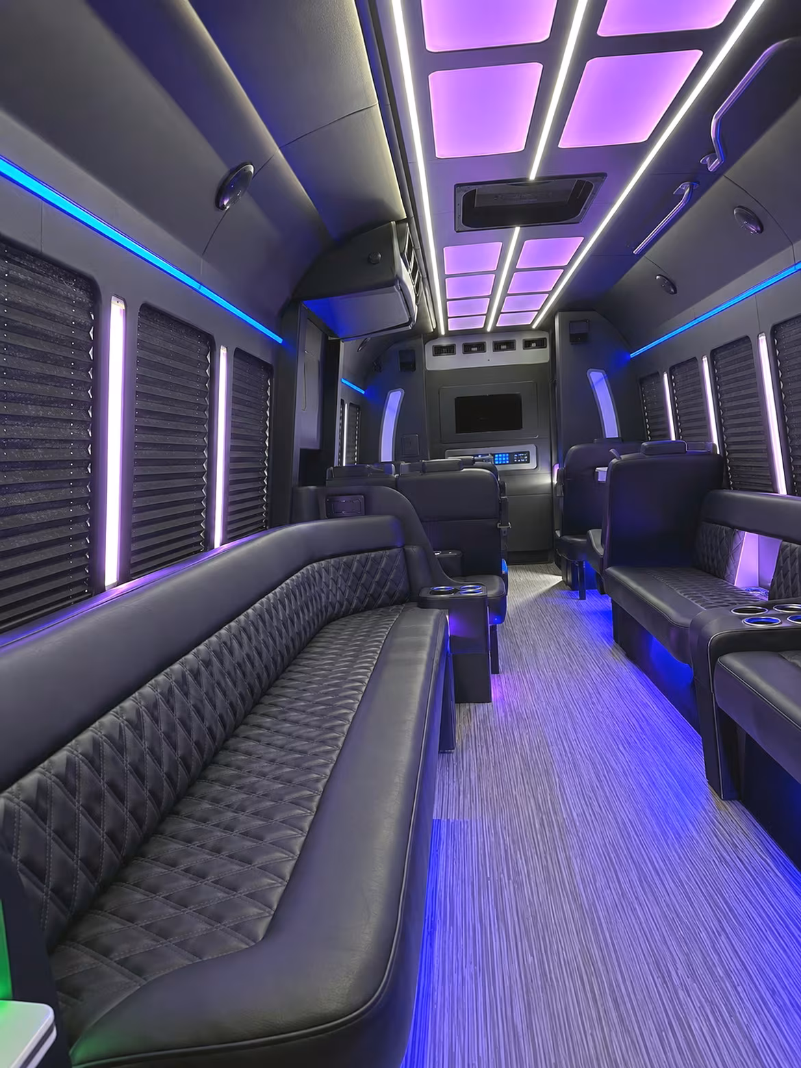 Fort Myers Private Event Transportation party bus interior
