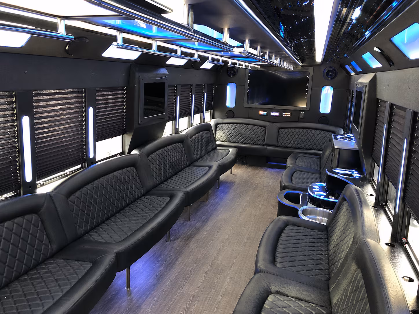 Fort Myers Sporting Event Transportation party bus exterior