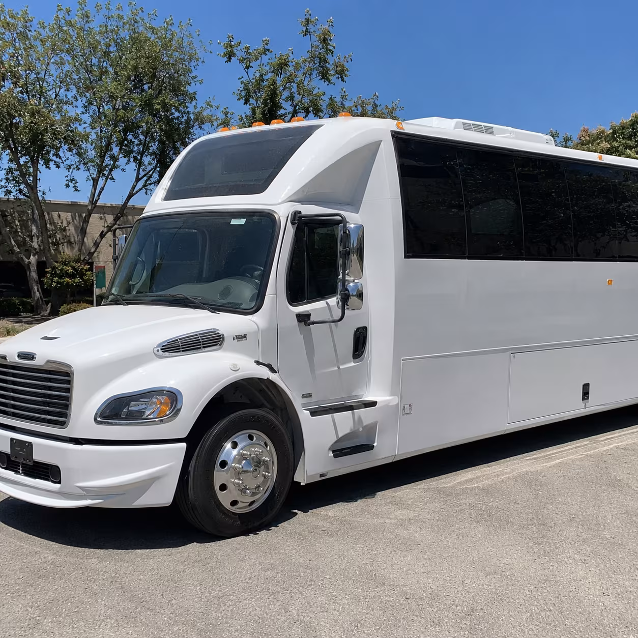 Fort Myers Sporting Event Transportation party bus exterior
