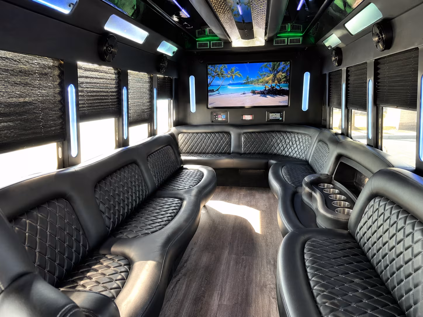 Fort Myers Wedding Transportation party bus exterior
