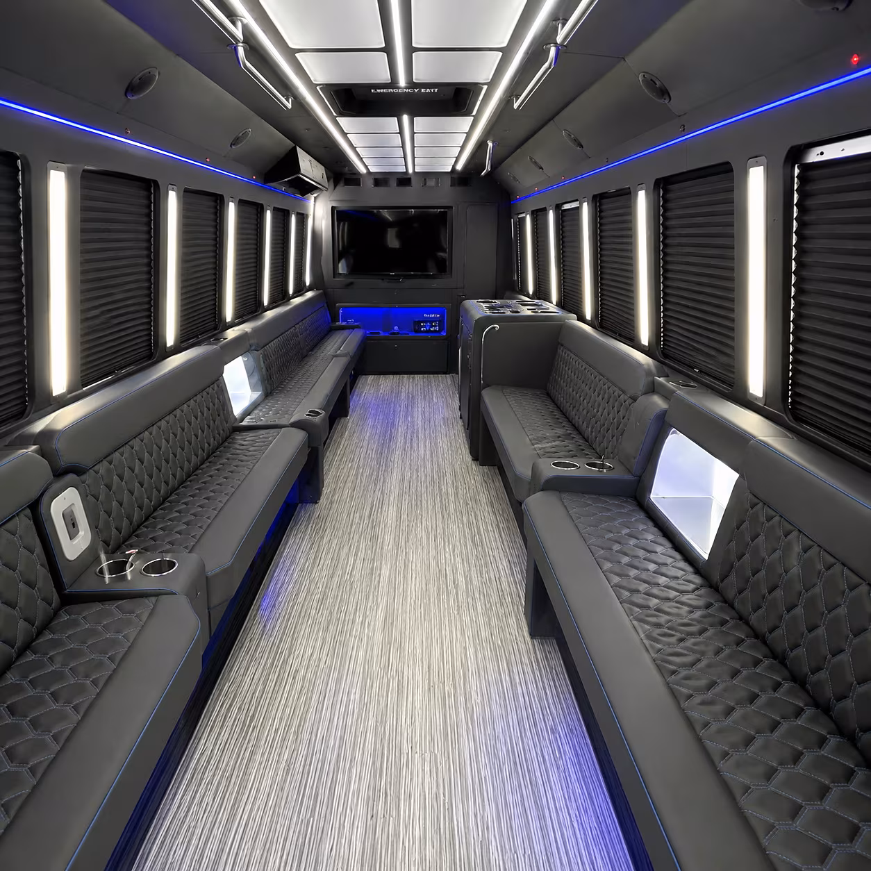 Fort Myers Wedding Transportation onboard seating