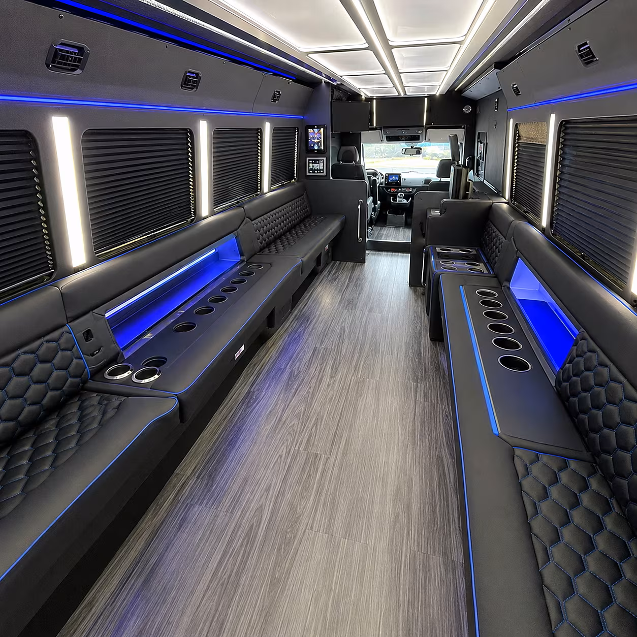 Fort Myers Winery Tour & Pub Crawl Transportation party bus interior