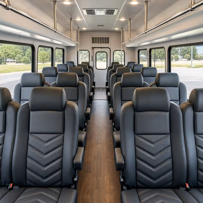 15-35 Passenger Minibus Interior