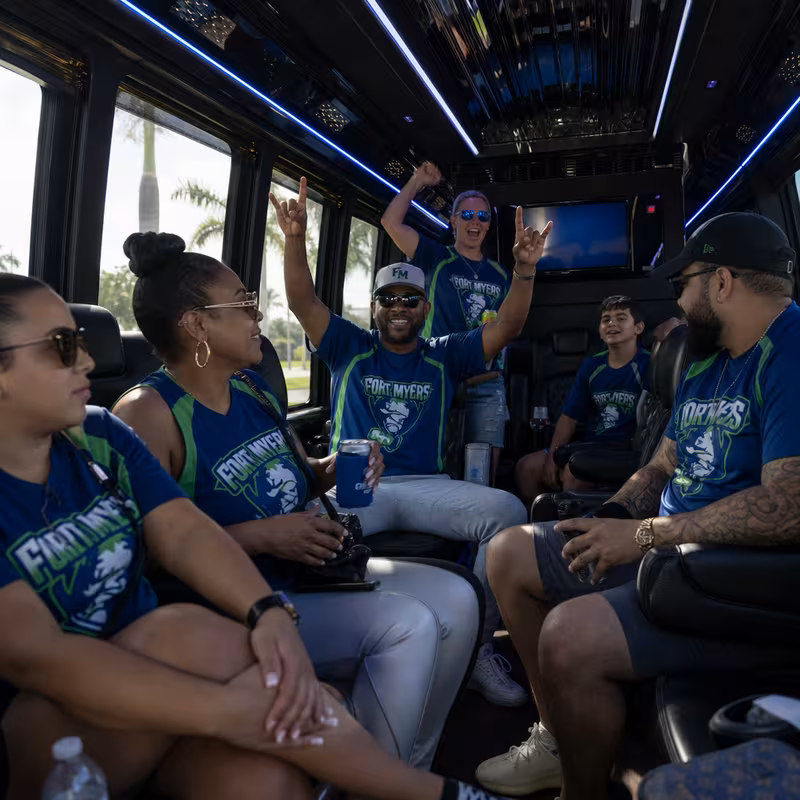 Fort Myers Sporting Event Transportation fleet vehicle