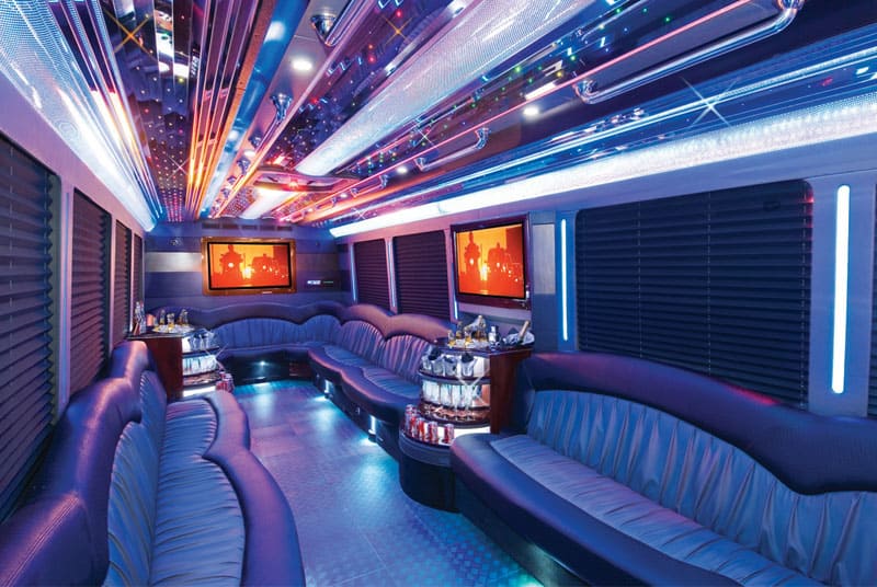 Kissimmee 20 Passenger Party Bus Interior