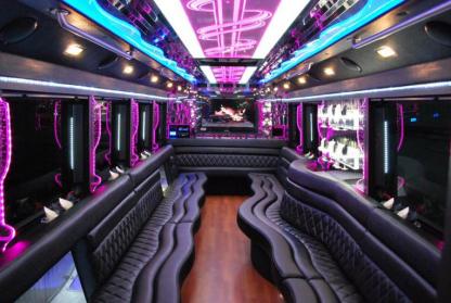 Kissimmee 50 Passenger Party Bus Interior